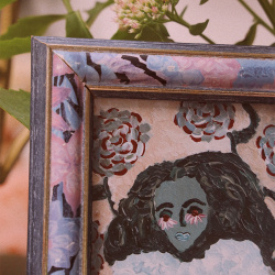 Multicoloured Frame w. Postcard by Elise Buch