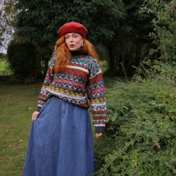 Multi Coloured Comfy Vintage Sweater | M