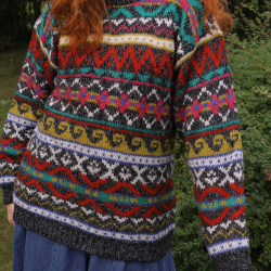Multi Coloured Comfy Vintage Sweater | M