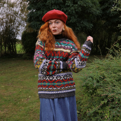 Multi Coloured Comfy Vintage Sweater | M