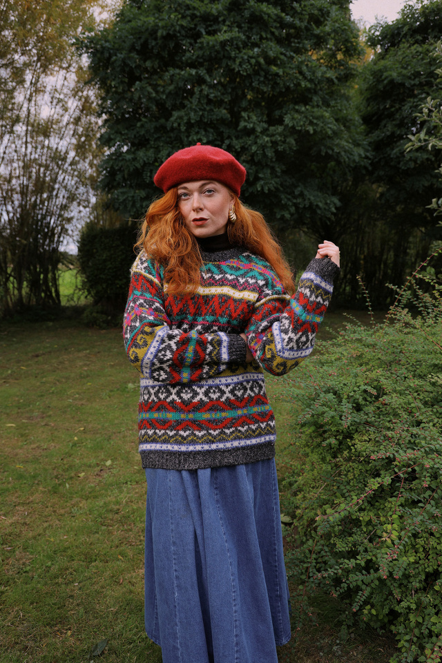 Multi Coloured Comfy Vintage Sweater | M