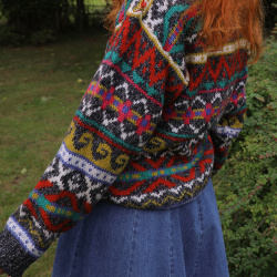 Multi Coloured Comfy Vintage Sweater | M