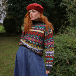 Multi Coloured Comfy Vintage Sweater | M