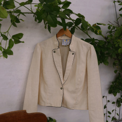 Natural Fibers Vintage Blazer | L