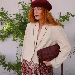 Natural Fibers Vintage Blazer | L