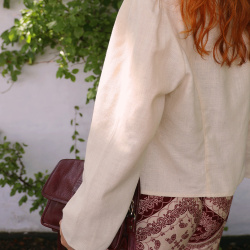 Natural Fibers Vintage Blazer | L