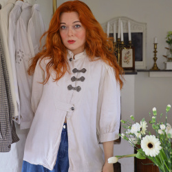 Neutral Steel Closement Vintage Top | L/XL