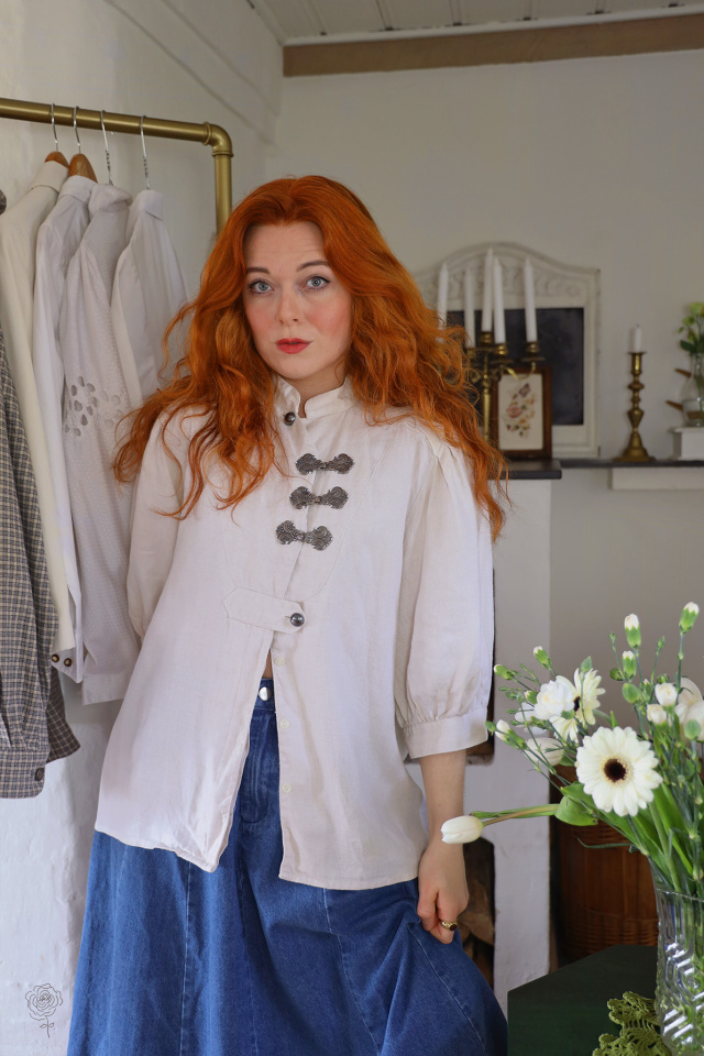 Neutral Steel Closement Vintage Top | L/XL