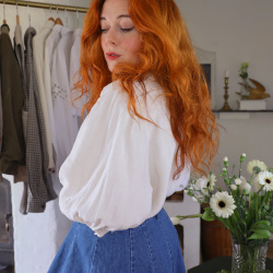 Neutral Steel Closement Vintage Top | L/XL