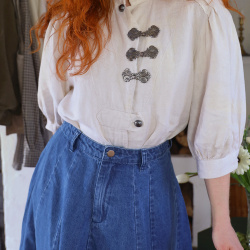 Neutral Steel Closement Vintage Top | L/XL