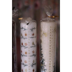 Nisa | White Christmas Tree Count Down Candle
