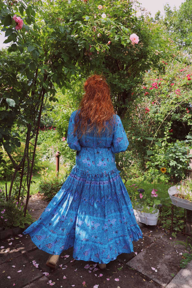 Ocean Boho Chic Kimono Dress 