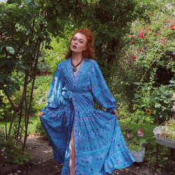 Ocean Boho Chic Kimono Dress 