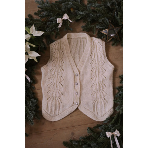 Off White Vintage Wool Waistcoat | M/L
