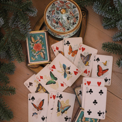Old Butterfly Card game | Set of 2