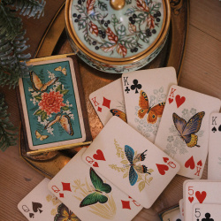 Old Butterfly Card game | Set of 2