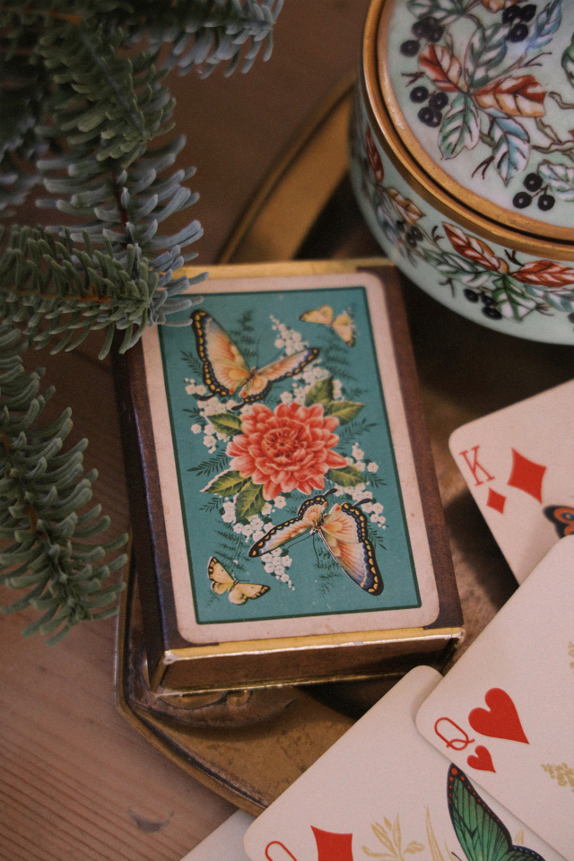 Old Butterfly Card game | Set of 2