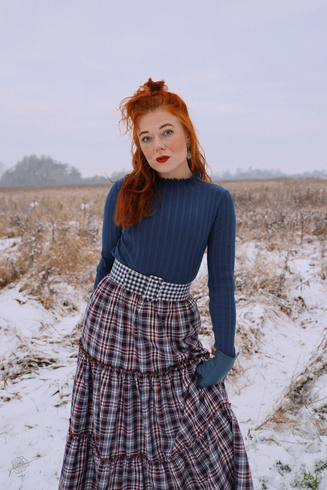 Blue Mellow Maxi Skirt 