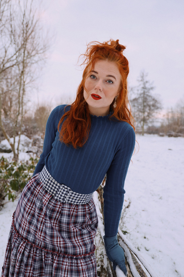 Old Petrol Comfy Blouse 