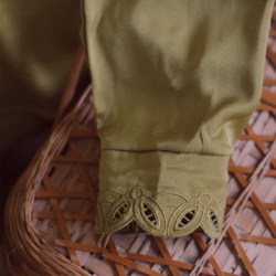 Elegant Olive Green Blouse