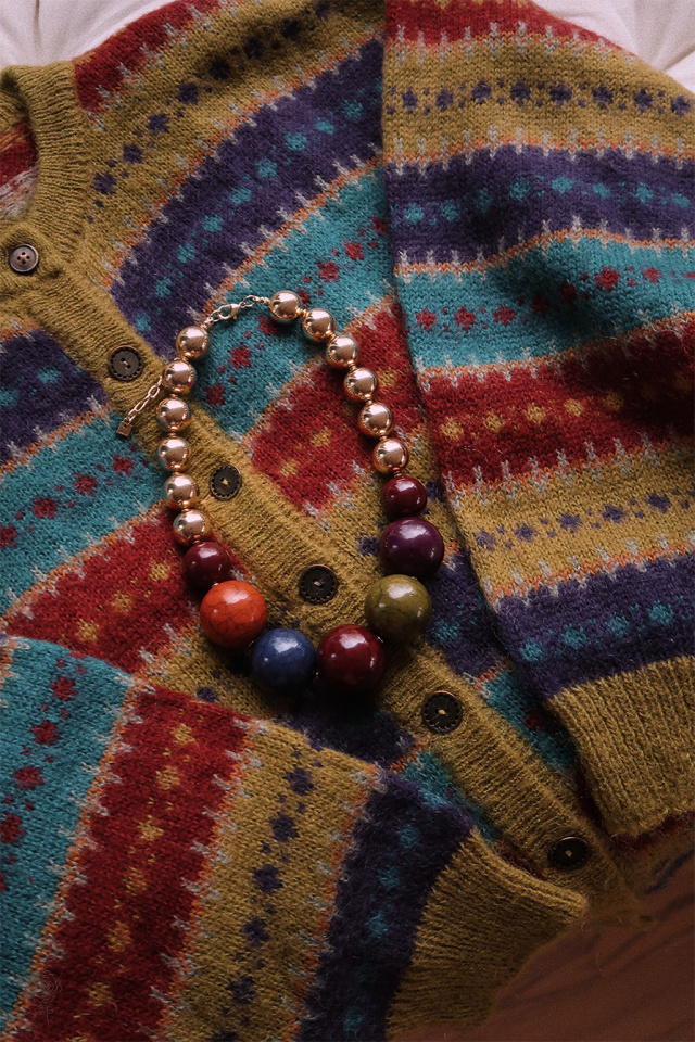 Statement Bead Necklace 
