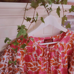 One With The Wildflowers | Orange Dress