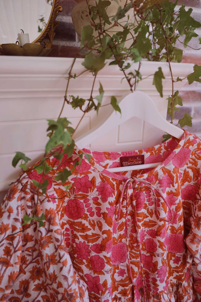 One With The Wildflowers | Orange Dress