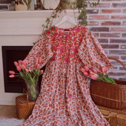 One With The Wildflowers | Orange Dress