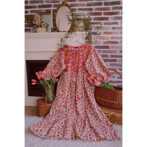 One With The Wildflowers | Orange Dress