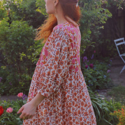 One With The Wildflowers | Orange Dress