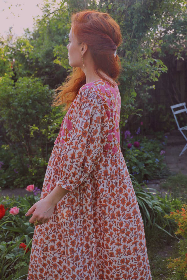 One With The Wildflowers | Orange Dress