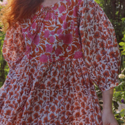 One With The Wildflowers | Orange Dress