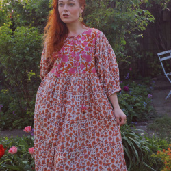 One With The Wildflowers | Orange Dress