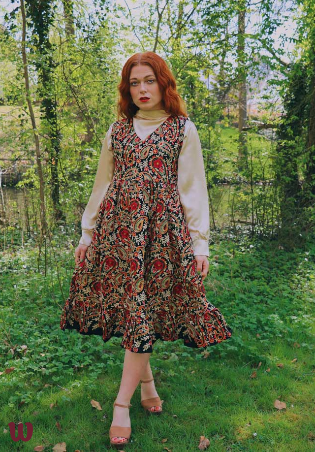 bohemian paisley dress