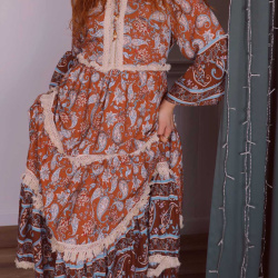 Harmony Paisley Maxi Dress 