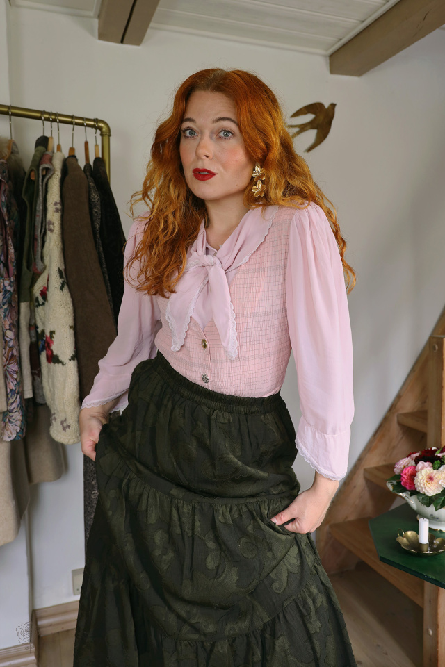 Delicate Pink Vintage Blouse | S