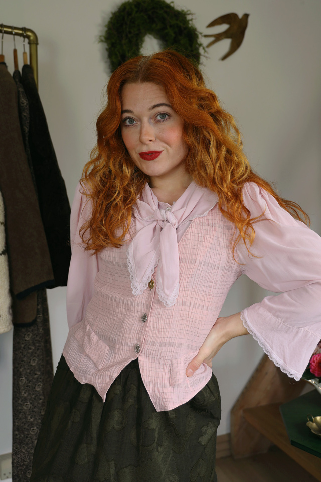 Delicate Pink Vintage Blouse | S