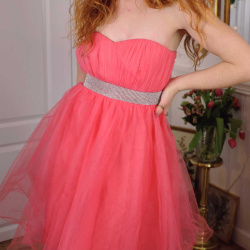 Bright Pink Mini Prom Dress | XS