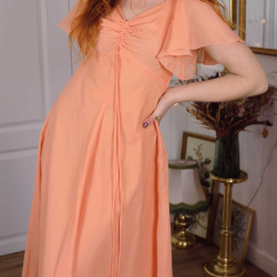 Peachy 70's Maxi Dress | XS/S