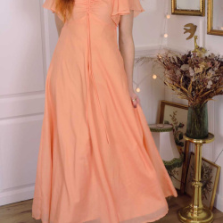 Peachy 70's Maxi Dress | XS/S