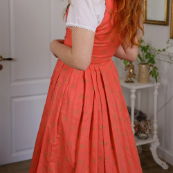 Peachy Austrian Vintage Dress | S