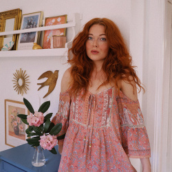 Peachy Boheme Mini Dress 