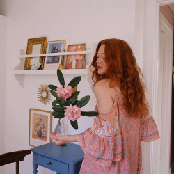 Peachy Boheme Mini Dress 