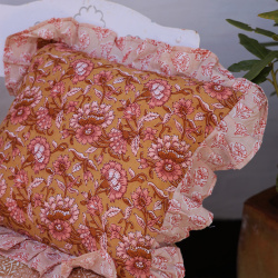 Spring Blossom Frilly Pillow Covers 