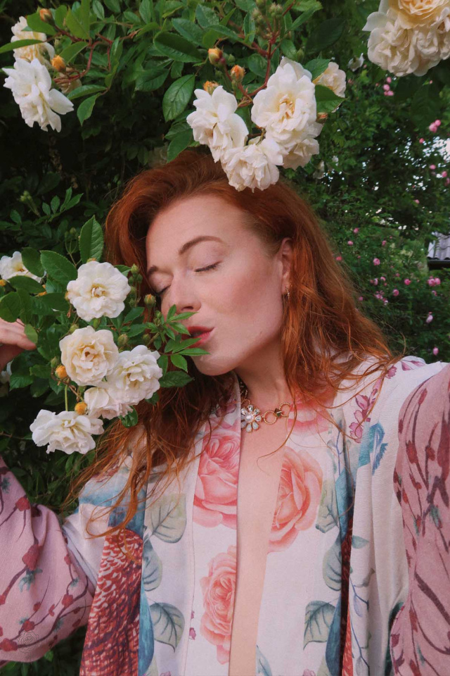 Pearl Flowers Gold Necklace 