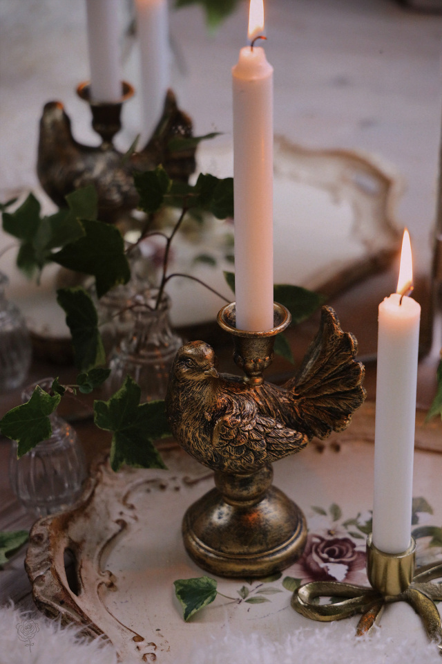 Bird on Pedistal Candleholder