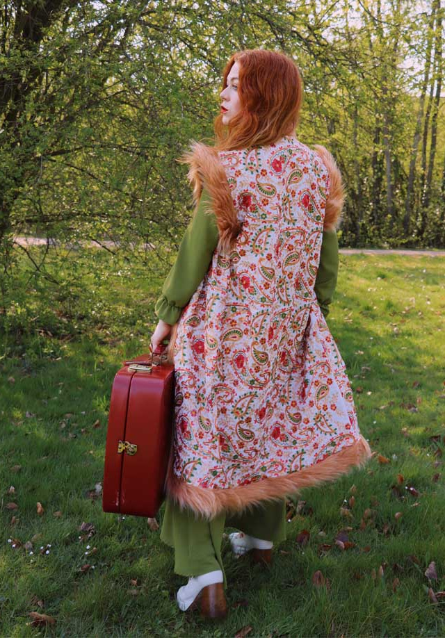 Penny Lane | Faux Fur Embroidery Vest 