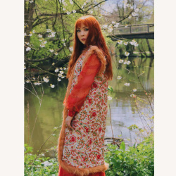 Penny Lane | Faux Fur Embroidery Vest 