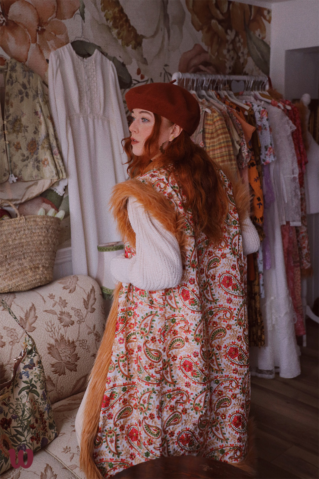 Penny Lane | Faux Fur Embroidery Vest 