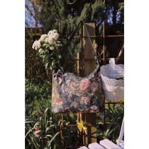 Peony Floral Slouch Bag